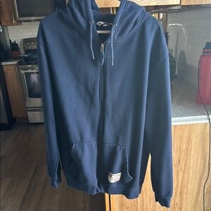 Colosseum Men's Navy Zip-Up Hoodie